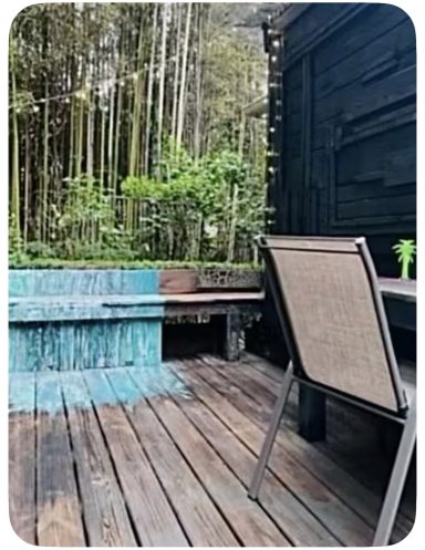 The privacy in our outdoor areas is rarely seen to our level