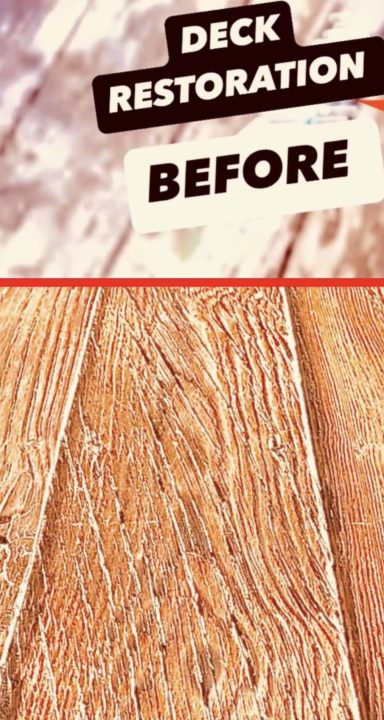 With the cost of decking, restore if possible.